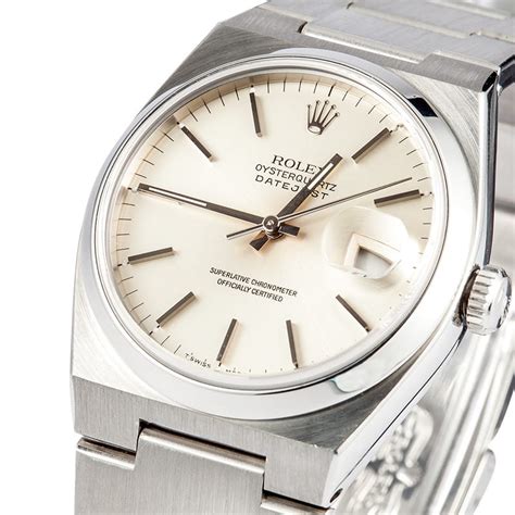 rolex quartz stainless steel back|rolex oyster quartz dates.